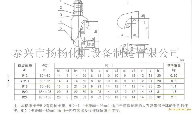 b型卡子是由球墨铸铁铸造而成,而a型卡子为锻钢卡子,主要用于搪玻璃