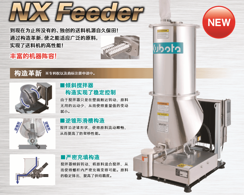 nx feeder久保田失重秤(失重式喂料机)