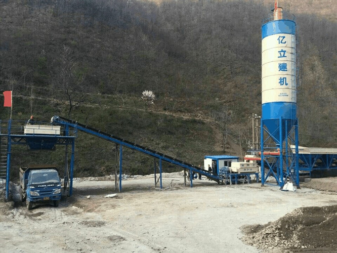 600T水稳站,600T稳定土拌和站设备,600T水稳200w泛光灯图片