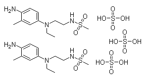 4-氨基-N-乙基-N-(beta-甲磺酰胺乙基)间甲苯胺硫酸盐