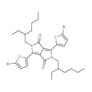 3,6-双(5-溴-2-噻吩基)-2,5-双(2-乙基己基)-2,5-二氢吡咯并[3,4-C]吡咯-1,4-二酮 CAS号：1000623-95-9 现货优势供应