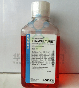 Lonza 12-725F UltraCULTURE无血清培养基 产品图片