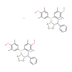 (S,S)-(-)-2,2’-双[-(N,N-二甲胺苯基甲基-1,1’-双二(3,5-二甲基-4-甲氧基苯基)磷]二茂铁