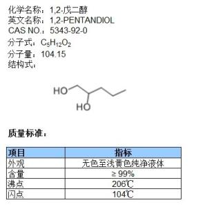 1,2-戊二醇（PTD）； 5343-92-0