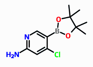 4-氯-5-(4,4,5,5-四甲基-1,3,2-二氧杂环戊硼烷-2-基)吡啶-2-胺；（现货优势供应/量多优惠）