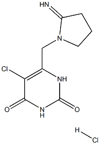 (9CI)-5-氯-6-[(2-亚氨基-1-吡咯烷)甲基]-2,4(1H,3H)-嘧啶二酮盐酸盐