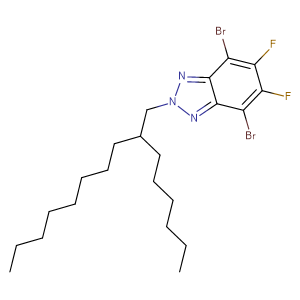 4,7-二溴-5,6-二氟-2-(2-己基葵基)苯并[c][1,2,5]噻二唑 cas号:1563332-28-4 现货优势供应 科研产品