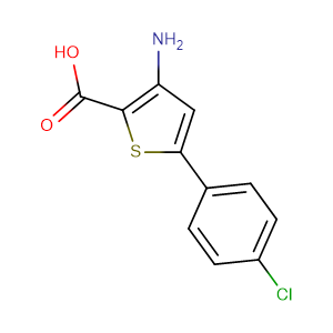 3-氨基-5-(4-氯苯基)噻吩-2-甲酸 cas号:187949-86-6 现货优势供应 科研产品