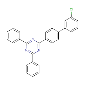 2-(3'-氯[1,1'-联苯]-4-基)-4,6-二苯基-1,3,5-三嗪 cas号:1443049-84-0 现货优势供应 科研产品