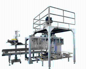 江蘇揚州粉劑給袋式包裝機 25-50kg大袋化工粉劑重袋自動上袋包裝封口機