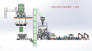 江蘇沛縣半自動(dòng)水溶肥配料混合包裝生產(chǎn)線